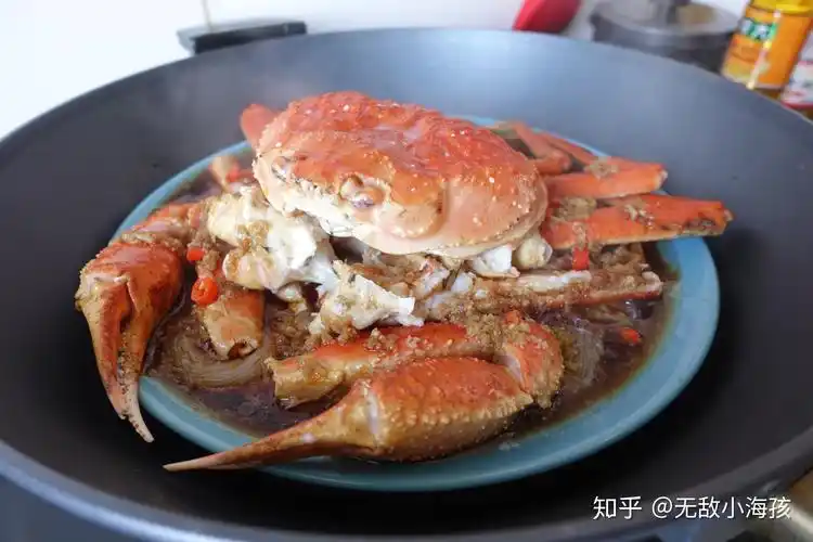 海鲜大菜葱油豉汁蒸松叶蟹