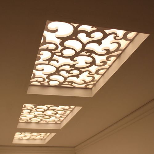 镂空pvc花格吊顶雕花板通花板镂空隔断墙玄关走廊过道顶花格吊顶