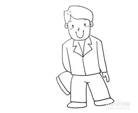 幼儿简笔画心目中的爸爸