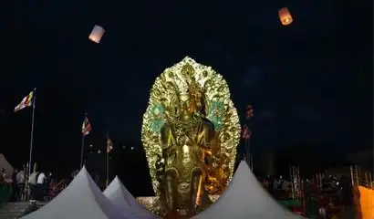 中国雍和宫捐赠蒙古达希乔伊林寺弥勒大佛落成开光-佛教