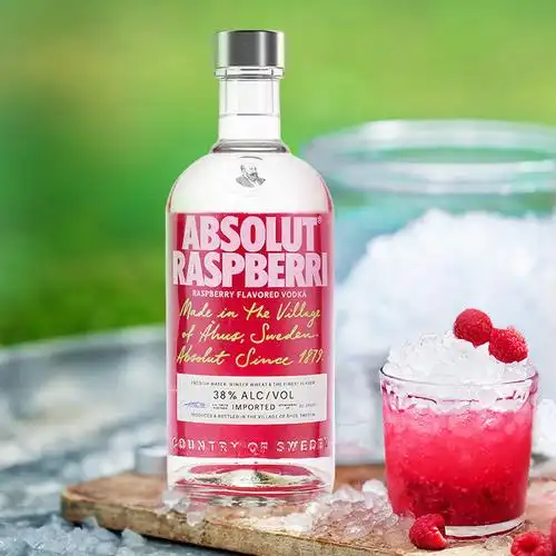 absolutvodka绝对伏特加覆盆莓味700ml瑞典进口洋酒伏特加