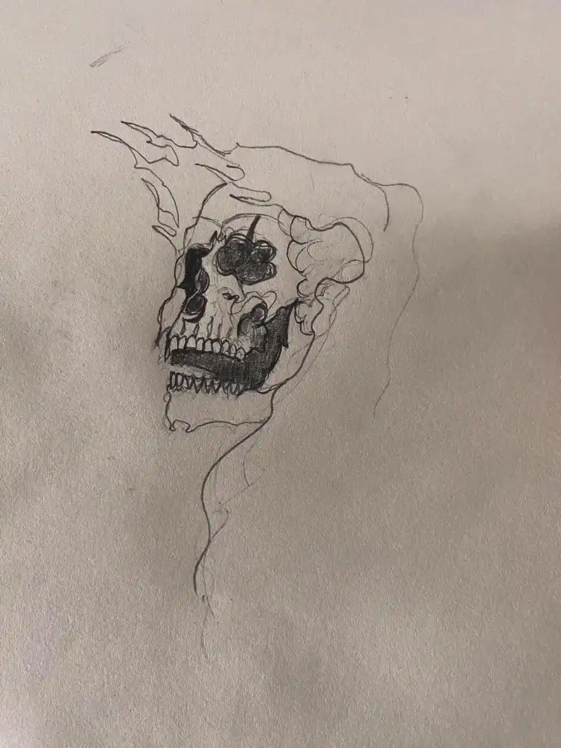 是不是鬼魂比人好活一点… #画画 #死神#骷髅 - 抖音