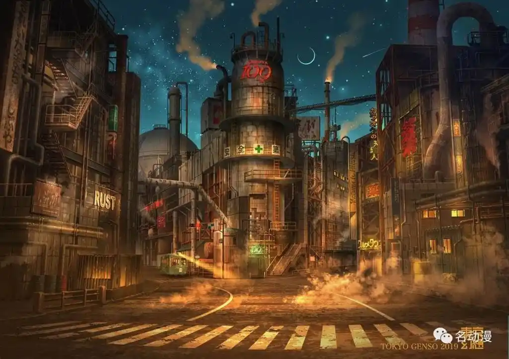 名为东京末日的画师脑洞大开,世界末日后的东京,废墟唯美瞬间,荒芜
