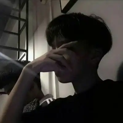 微信黑白男生头像