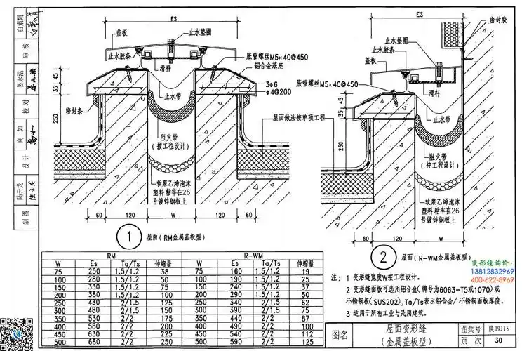 陕09j15建筑变形缝图集第30页