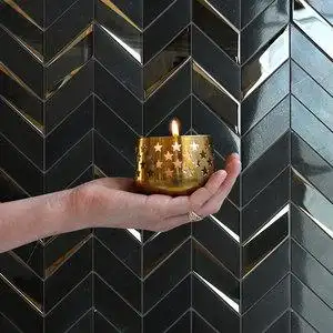 玻璃镜面大理石马赛克 北欧厨房卫生间瓷砖 浴室墙面砖厕所背景墙