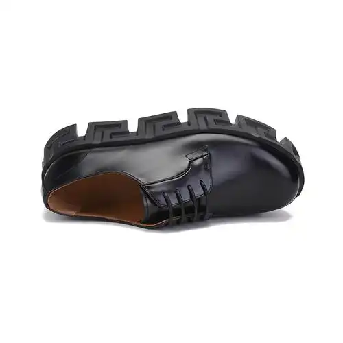 versace范思哲男士牛皮革grecalabyrinth系带休闲皮鞋厚底鞋1000771d9