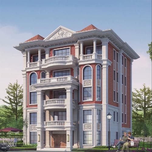 五层别墅设计图纸 欧式风格五层别墅 五层自建房屋设计施工图