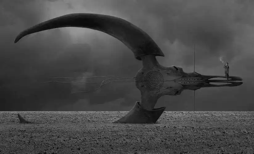 诡异的脑洞暗黑哥特风超现实主义插画