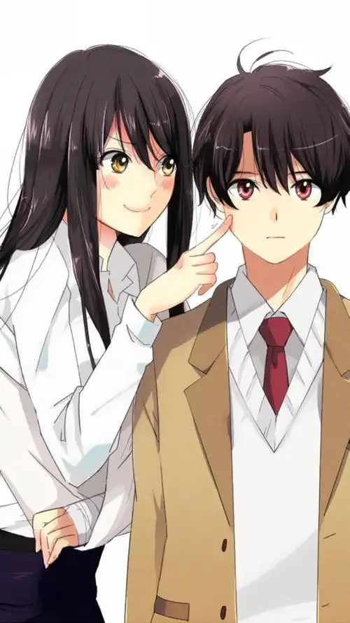 甜蜜动漫情侣,高清图片,手机锁屏桌面-壁纸族