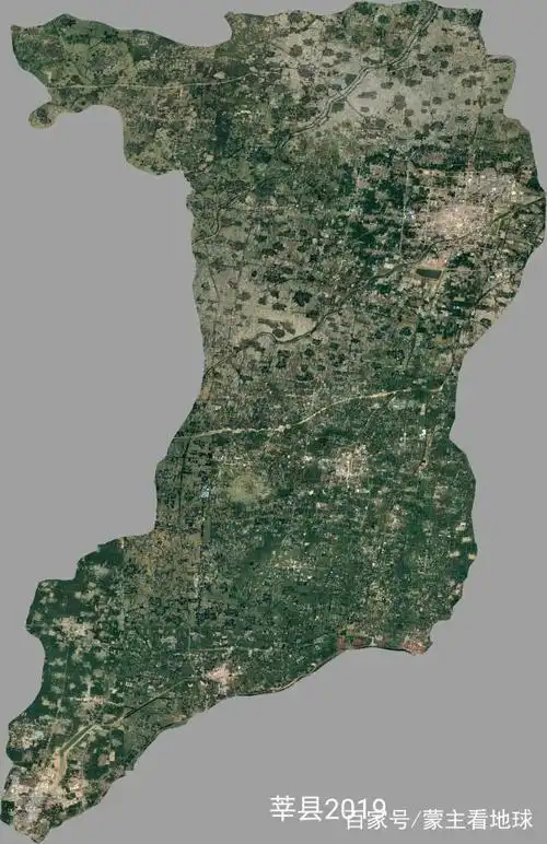 凤凰城山东聊城市1989与2019高清卫星图对比,鲁p发展迅速