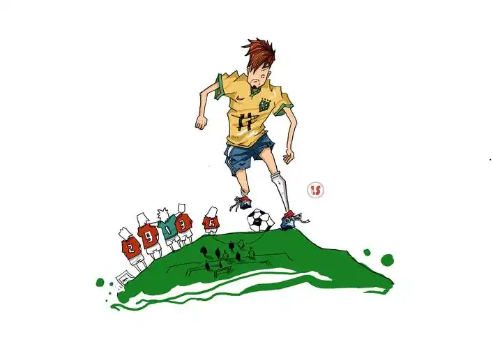 插画一足球明星系列|动漫|短篇/格漫|小旋风洛言 - 原创作品 - 站酷