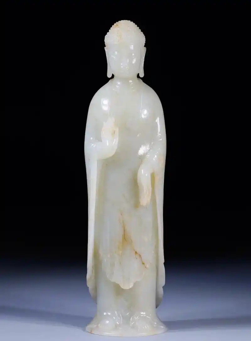 和田玉佛像.#艺术收藏品 #古玩古董 #明清玉器 #造像艺术 - 抖音