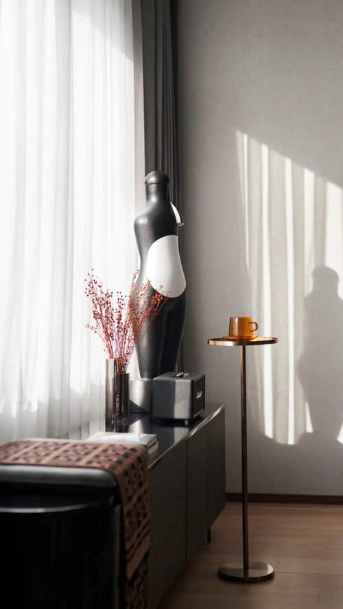 254㎡艺术住宅家的鎏金光影lestyle乐尚设计建e室内设计网设计案例