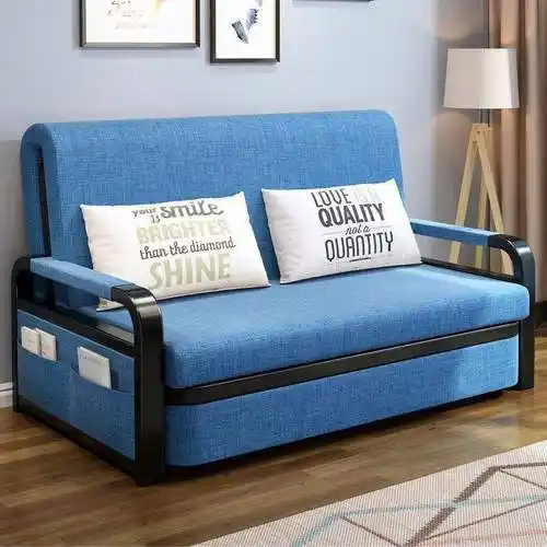 折叠沙发床多功能布艺伸缩单人床家用小户型坐卧沙发床两用