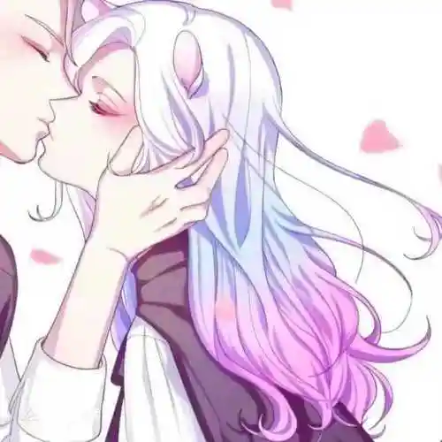 情侣亲亲抱抱之类的头像动漫