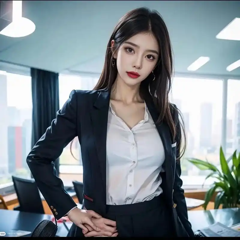 穿搭得体的职场白领美女,绽放出职业女性的儒雅风采