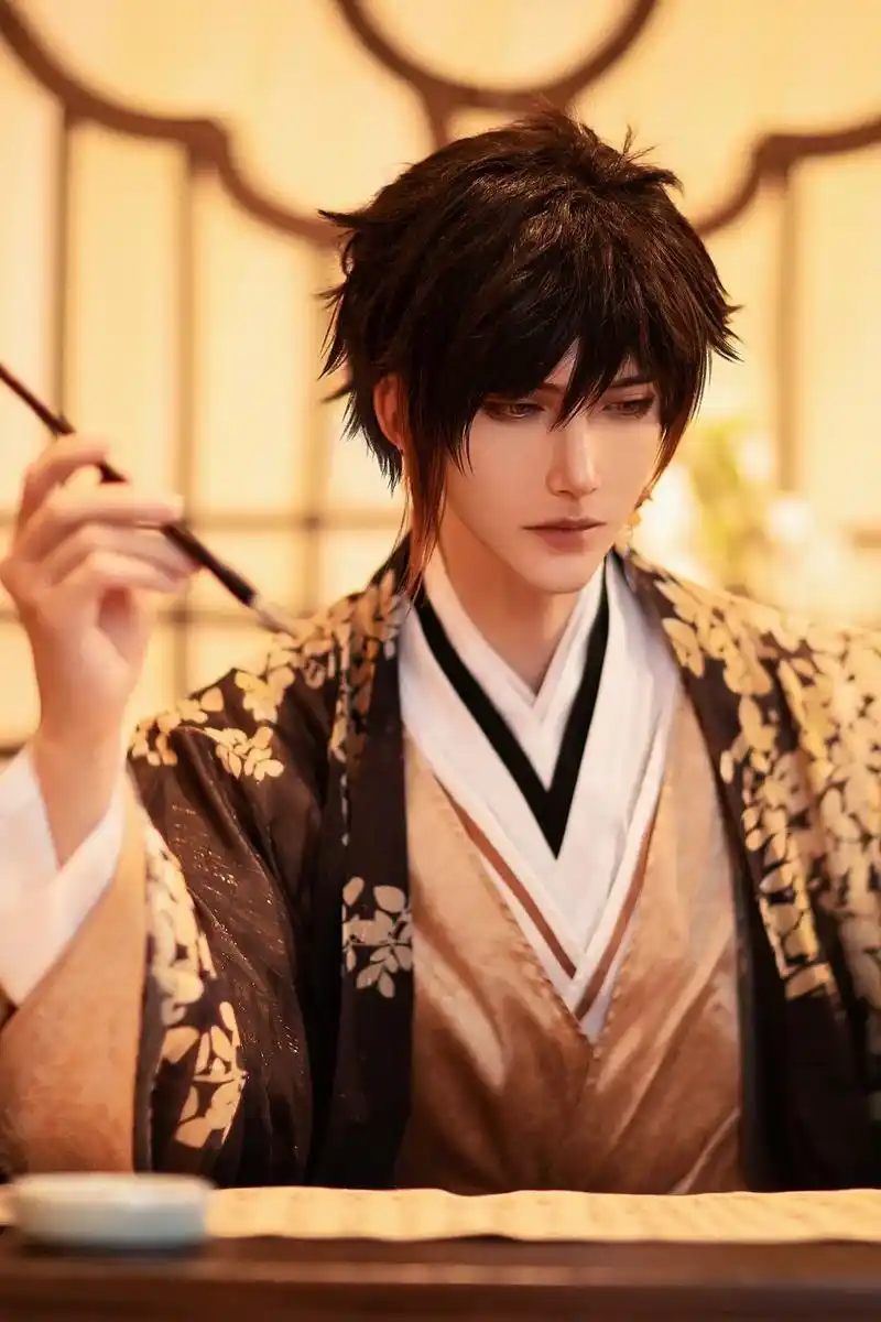 原神#钟离#cos 一个古装钟离～是否还记得那些故去的故人 - 抖音