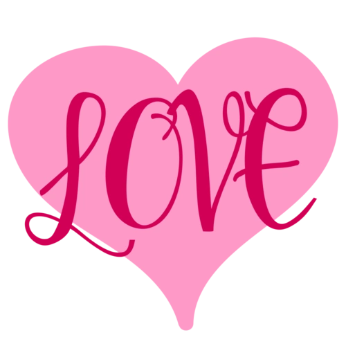 卡通手绘爱心love