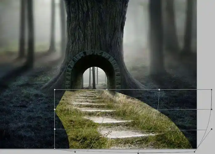 ps合成恐怖奇幻森林场景照片的详细步骤(2)