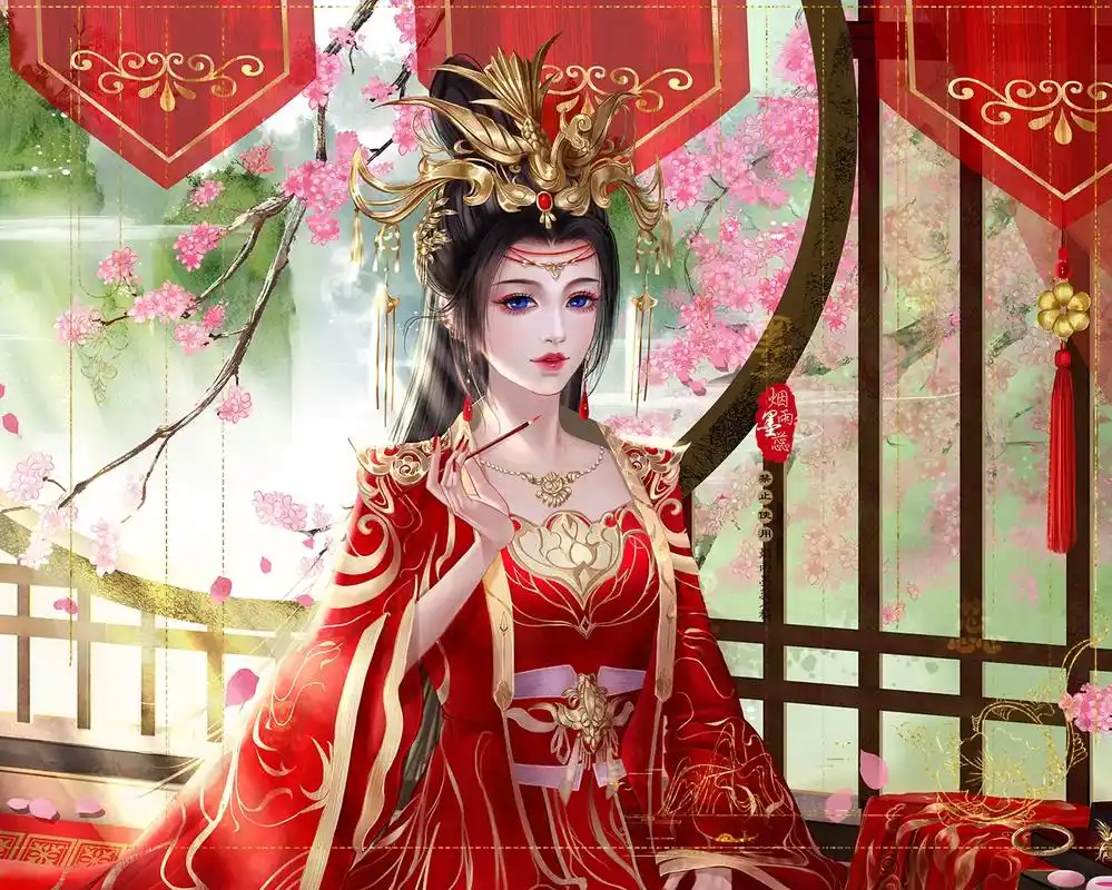 云韵嫁衣!斗破苍穹同人插画.#插画 #古风 #斗破苍穹 #斗 - 抖音