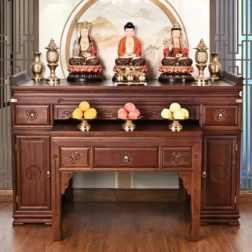 供佛神台供台香案佛桌套家用供桌12期实木花梨供桌