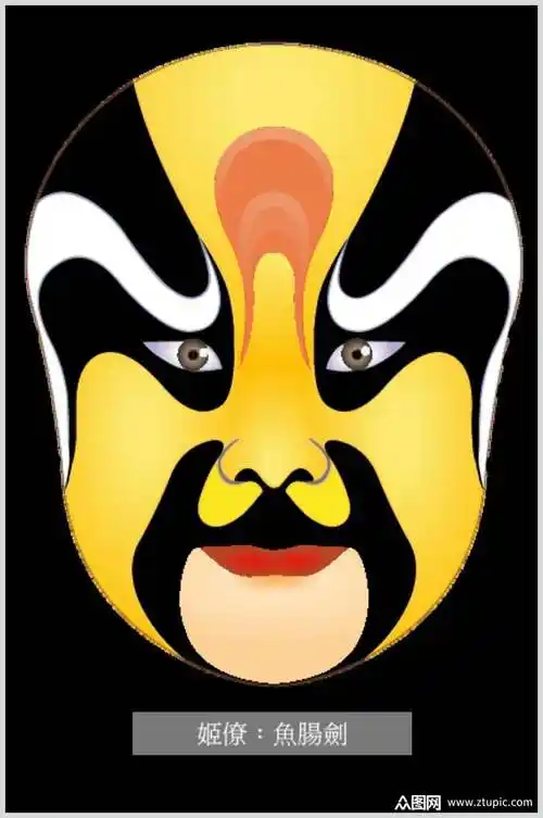 创意时尚高端京剧脸谱人物矢量素材素材免费下载,本作品是由涟漪上传