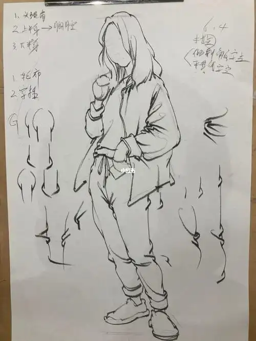 回归基础动态速写附用线技巧