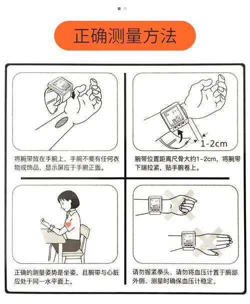 仁和腕式血压计测量仪全自动电子家用高精度便携医用老人量血压表