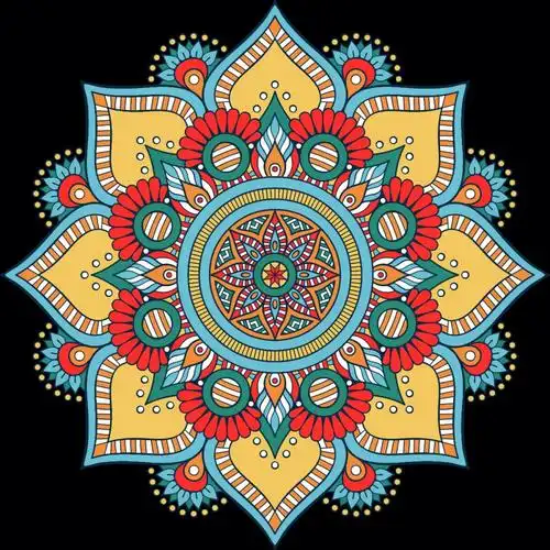 分享几张曼陀罗画稿图片1