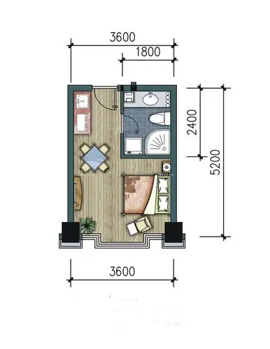 60平米小户型住宅平面图