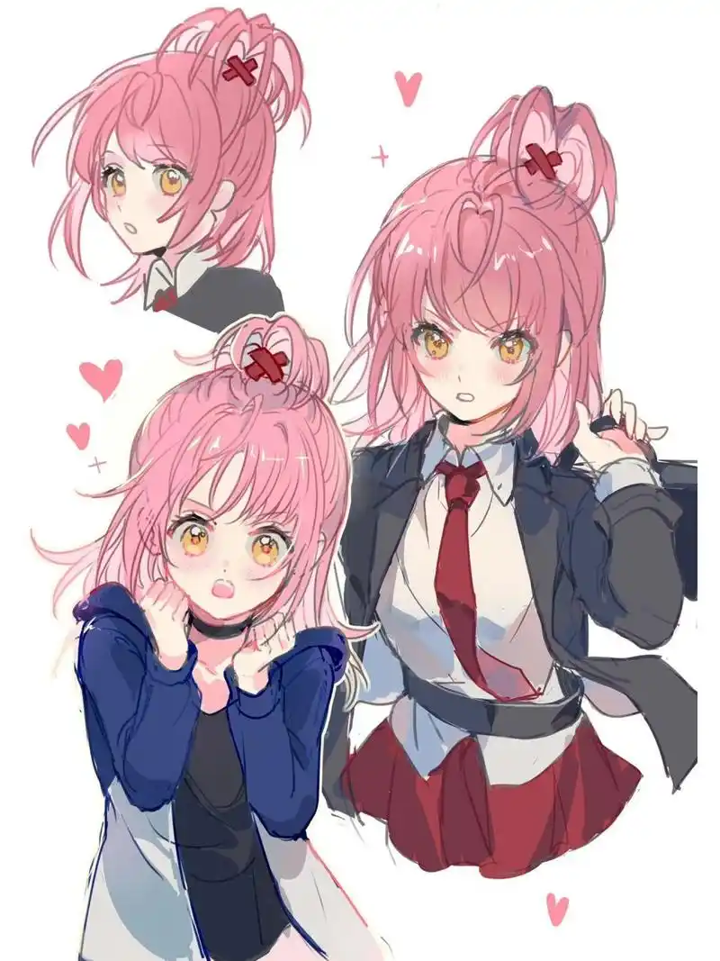 守护甜心亚梦酱 甜酷粉发美少女 画师:qinchunyouni