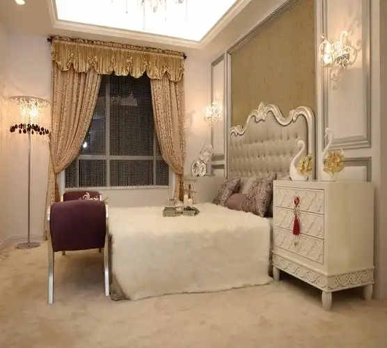 三居室欧式风格卧室装修效果图5/9
