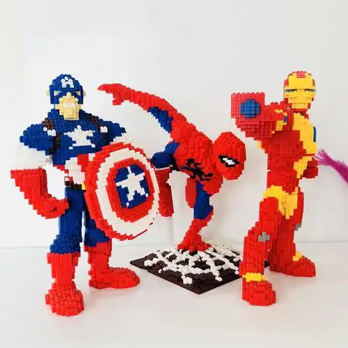 微型钻石迷你拼插小颗粒积木兼容乐高成人男女孩子玩具