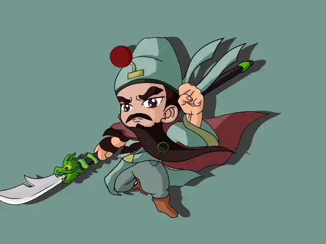 关云长卡通q版—作者—宜宾陈志轩