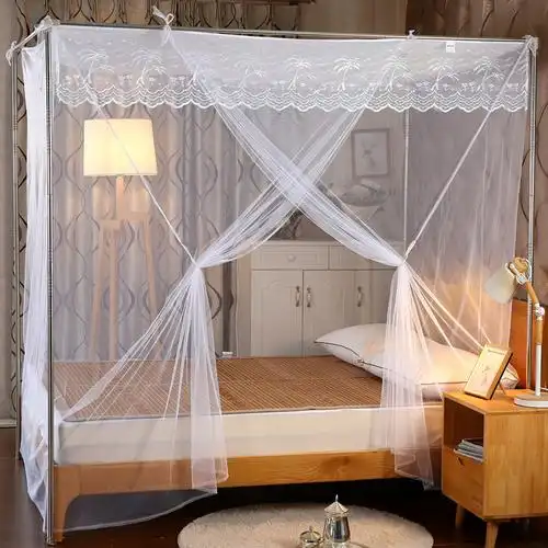 蚊帐加密家用15m18米床落地双人宫廷宿舍学生单门1米12m上下铺