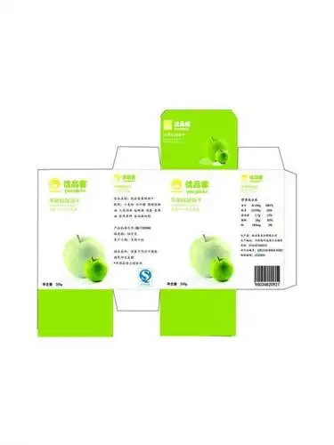 饼干包装展开图图片