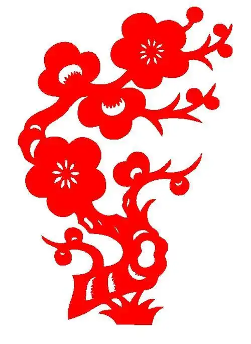 植物花的剪纸图片大全图片