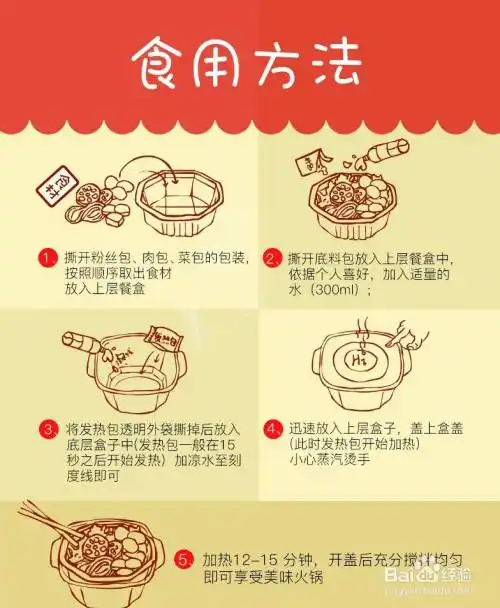 海底捞自热火锅步骤