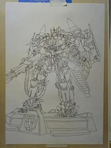 擎天柱的简笔画 擎天柱的简笔画怎么画