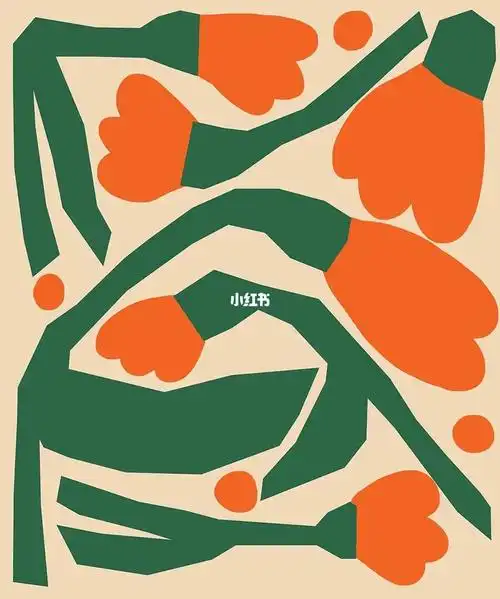 花卉图案设计装饰画花卉插画