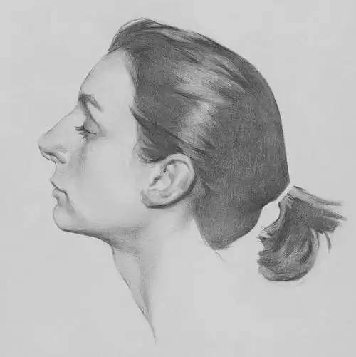 人物头像侧面素描_素描头像_头像大全