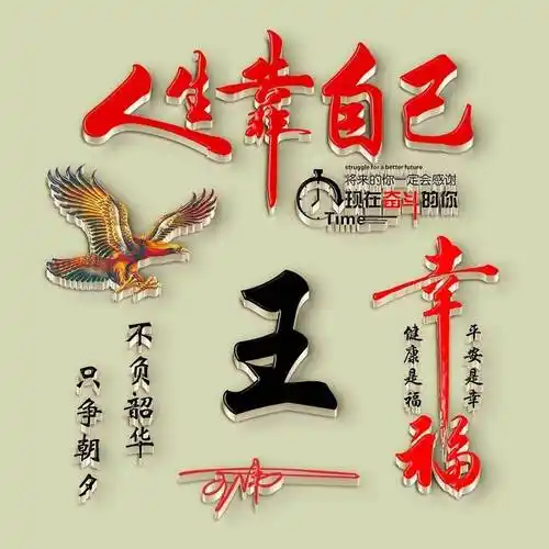 姓氏头像第928期,迎战2024励志新款个性签名头像,请查收