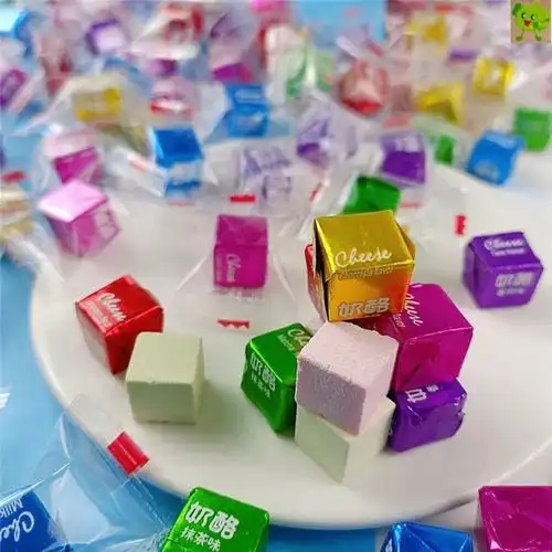 口味糖果奶酪散装创意正方形硬糖方块糖