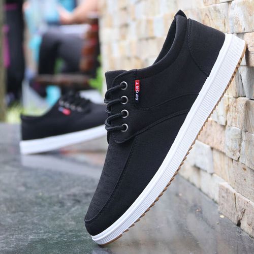 达趣梦夏天男装棕色帆布板鞋工地干活上班工作穿的耐磨耐脏透气布鞋防