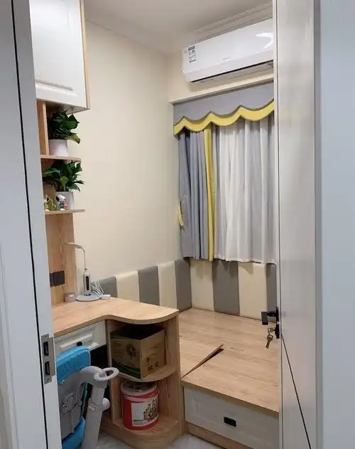 儿童房太小仅6平米,设计师巧妙布局装出三个功能区,太有心了