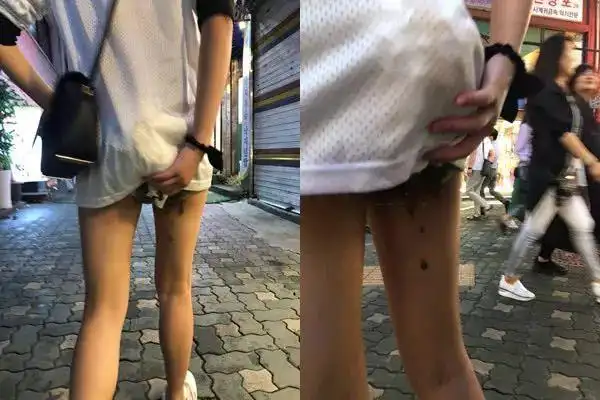 震惊美女吃坏肚子出租车上拉裤子遭闺蜜一路拍照上传网络