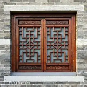 装修民宿实木镂空雕花窗户实木雕花门花格门东阳木雕仿古门窗中式