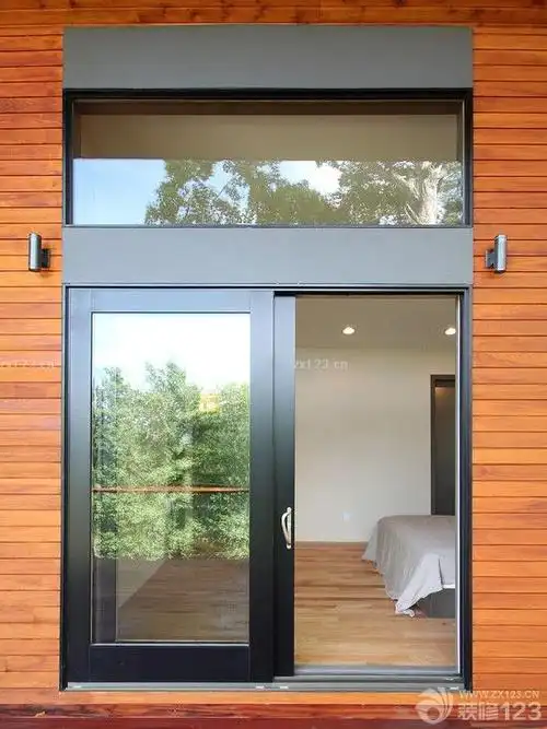 私人别墅卧室玻璃门装修效果图