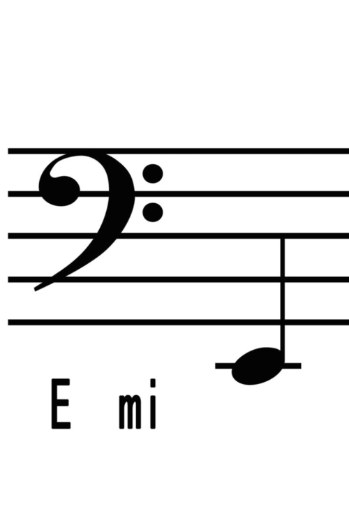 低音谱表(4音符每张)